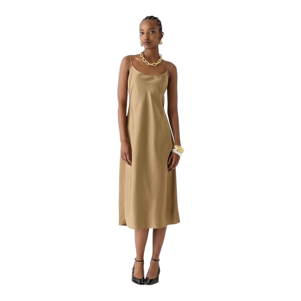 J.Crew Best-Seller Gwyneth Slip Dress  Sz 10 BV496